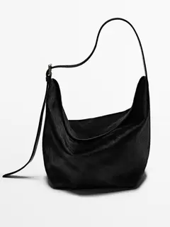 Adjustable leather bag på tilbud til 3299 kr. hos Massimo Dutti