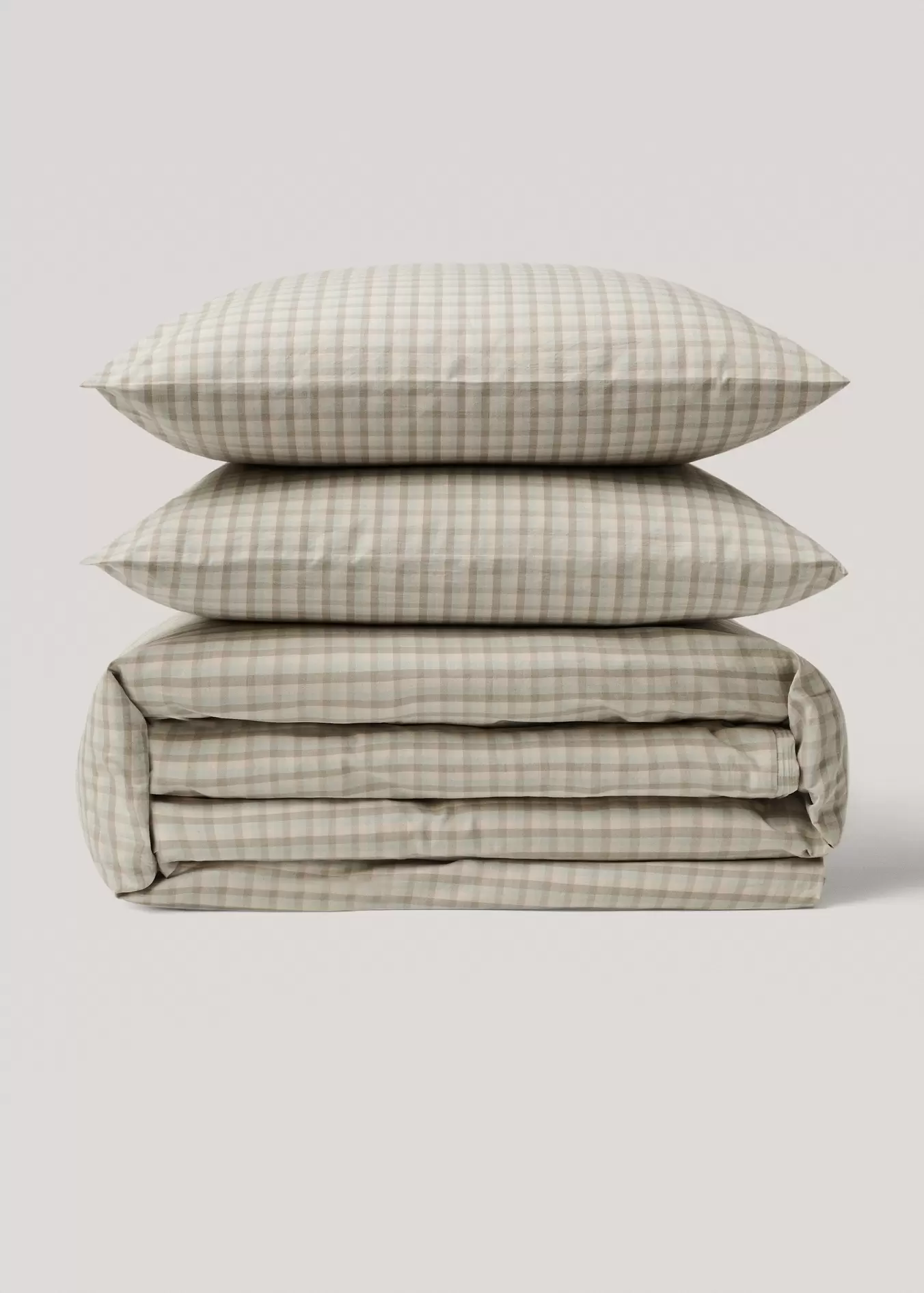 Cotton duvet cover with gingham check design for king bed på tilbud til 599 kr. hos Mango